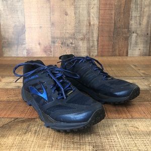 Brooks Cascadia 11 Navy Blue Goretex Shoes Size 8D